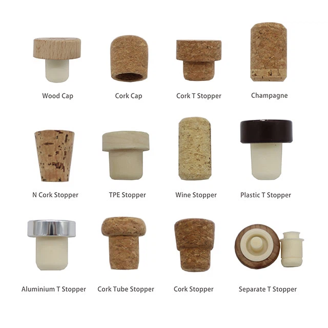 wood cork stopper (wood topped cork)